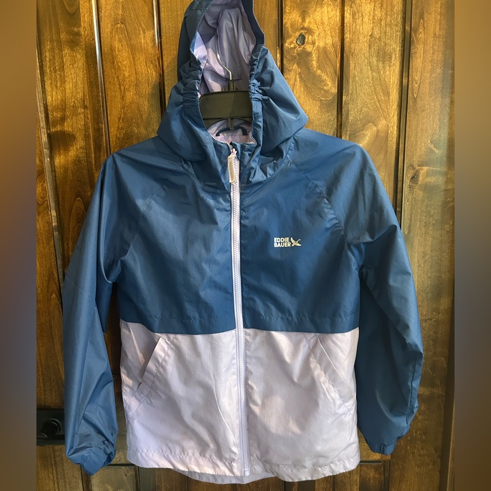 Eddie Bauer Blue and Light Purple Kids Jacket